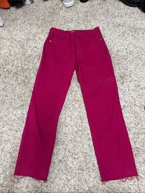 Altar'd State Straight-Leg Jeans in Fuchsia